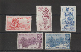 Guadeloupe 1941 Défense Empire Et Pétain 158-162, 5 Val ** MNH - Unused Stamps