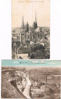 DIJON 2 Cartes Postales  - Eglise Saint Jean  -  Le Foulon Et La Route De Plombières      (216) - Dijon