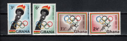 Ghana 1960 Olympic Games Rome Set Of 4 MNH - Summer 1960: Rome