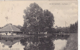 91.BALLANCOURT .CPA . ILE DU SAUSSAY  LE CANAL. ANNEE 1908 + TEXTE. - Ballancourt Sur Essonne