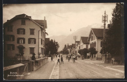 AK Buchs, Kinder In Der Bahnhofstrasse  - Buchs