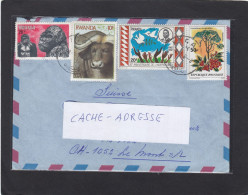 LETTRE AVEC TIMBRES "GORILLE/BUFFLE/INDEPENDANCE/VEGETAUX". - Brieven En Documenten