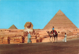 EGYPTE - Giza - The Great Sphinx And Khefreh Pyramid - Carte Postale - Guiza