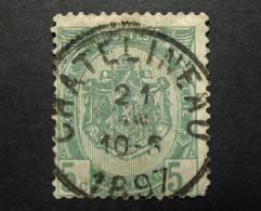 Belgie Belgique - 1893 - OPB/COB N° 56 ( 1 Value ) -   Obl. Chatelineau  - 1897 - 1893-1907 Wapenschild