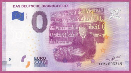 0-Euro XEMZ 15 2020 DAS DEUTSCHE GRUNDGESETZ - SERIE DEUTSCHE EINHEIT - Essais Privés / Non-officiels