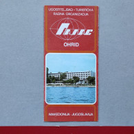 OHRID - MACEDONIA / MAKEDONIJA (Ex Yugoslavia), Vintage Tourism Brochure 1979, Prospect, Guide (pro3) - Dépliants Touristiques