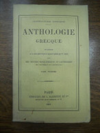 Anthologie Grecque Tomes I Ii Librairie Hachette - Autres & Non Classés