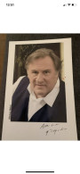 Carte Postale Acteur Gérard Depardieu  Dédicacée Autographe - Artistes