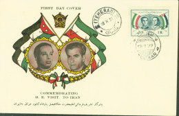 Iran First Day Cover Commemorating H.E Visit To Iran CAD Téhéran 18 X 57 YT N°892 1er Premier Jour - Iran