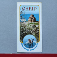 OHRID - MACEDONIA / MAKEDONIJA (Ex Yugoslavia), Vintage Tourism Brochure 1970, Prospect, Guide (pro3) - Dépliants Turistici