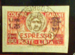 R 204 - Regno ITA - Colonie Libia 1927-37 Expres 60 C. - Usato - Libyen