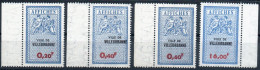 VILLEURBANNE** Rhône Taxes Sur Les Affiches Emission De 1973 Et 81 Pr Le 16F Au Type 3A Fiscal Fiscaux Affiche Affichage - Stamps