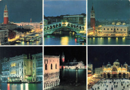 ITALIE - Venezia - Multi-vues De Différents Endroits - Venise Nocture - Animé - Carte Postale Ancienne - Venezia (Venedig)