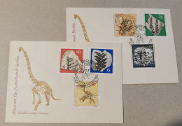 Germany DDR 1973 Berlin Natural History Museum Fossils 2 FDC - Other & Unclassified