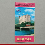 SKOPJE - MACEDONIA / MAKEDONIJA (Ex Yugoslavia), Vintage Tourism Brochure 1967, Prospect, Guide (pro3) - Dépliants Touristiques