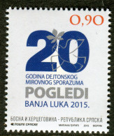 BOSNIA SERBIA(193) - 20 Years Of Dayton Peace Agreement - MNH Set - 2015 - Bosnia Erzegovina