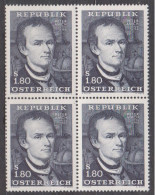 1966 , Mi 1216 ** (4) -  4er Block Postfrisch - 200. Todestag Von Peter Anich - Neufs