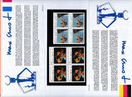 11976 / ⭐ MAX ERNST 1891-1976 émission Commune France Allemagne CENTENAIRE 2 Blocs De 4 Timbres Neufs MNH** - Souvenir Blocks & Sheetlets