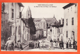 11613 / SAINT-NICOLAS-du-PORT St 54-Meurthe Moselle Animation Villageoise Rue Du HAUT-de-TIBLY Basilique 1910s BazarTIB - Saint Nicolas De Port