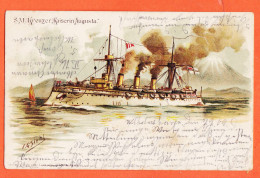 11854 / ⭐ S.M Kreuzer Kaiserin AUGUSTA Künstler-AK Johann Georg SIEHL 1902 EmbossedGebrüder Ladewigs WILHELMSHAVEN - Warships