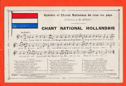 11818 / ⭐ Patriotique Guerre 1914 Chant National HOLLANDAIS Hymnes Chants Nationaux Collection ANDRY Edit Alphonse LEDUC - Guerre 1914-18