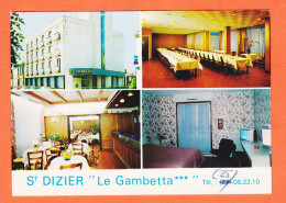 11635 / SAINT-DIZIER 52-Haute Marne Hotel-Restaurant LE GAMBETTA Face à La POSTE Multivues 1970s Photo DIRLER St - Saint Dizier