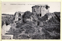 11540 / TONQUEDEC Côtes-du-Nord Armor Le Chateau Tour Nord Et L'intértieur Des Ruines Tampon Chateau 1910s-NEURDEIN 437 - Tonquédec