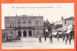 11632 / Etat Parfait SAINT-DIZIER St 52-Haute Marne Place Armes Coté Hotel Ville 1910s ELD LE DELEY GAUTHIER 3132 O.J - Saint Dizier