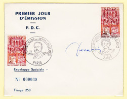 11950 / ⭐ Rare Enveloppe Speciale FDC Centenaire PETITS LITS BLANCS PARIS 26 Octobre 1968 N°39 Tirage 250 F.D.C  - 1960-1969