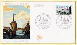 11917 / ⭐ FDC BOULOGNE-sur-MER Pas-de-Calais Port Pêche XVIIIe Siècle 1er Premier Jour Emission 8 Juillet 1967 - 1960-1969