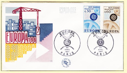 11905 / ⭐ FDC 1er Premier Jour EUROPA 1967 Grue Construction  PARIS 29 Avril 1967  - 1960-1969