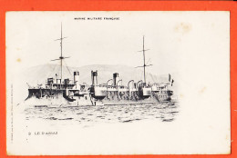 11851 / ⭐ ♥️  Peu Commun Cliché Marius BAR 2-LE D'ASSAS Croiseur 2e Classe Marine Militaire Française 1890s Editeur KUHN - Guerra