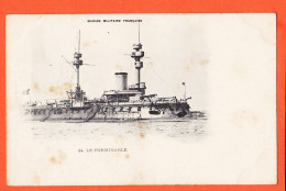 11847 / ⭐ Cliché Peu Commun Le FORMIDABLE Cuirassé Tourelles Marine Militaire Française 1890s Marius BAR 24 Editeur KUHN - Warships