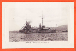 11837 / ⭐ Ed. Luxe Détourée Le DEMOCRATIE Cuirassé Marine Militaire Française 1910s Comptoir Industriel  - Warships