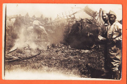 11808 / ⭐ ♥️ Rare CHAMPAGNE Juin 1917 Carte-Photo AS FRANCAIS Adjudant MADON 11è Victoire Avion Incendié Pilote ALLEMAND - Guerre 1914-18