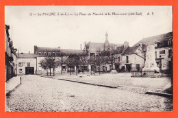 11789 / ⭐ ♥️ SAINTE-MAURE 37-Indre Loire Place MARCHE Monument Aux Morts WW1 Côté Sud 1920s PAPEGHIN 10 Ste Indre-Loire - Other & Unclassified