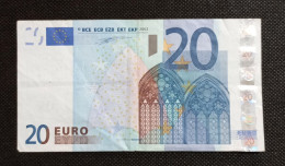 Billet 20 Euro Allemagne Duisenberg P010B5 - 20 Euro