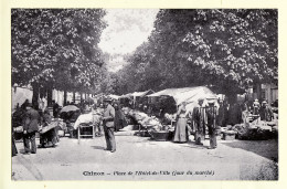 11673 / ⭐ CHINON Indre-Loire Place De L'Hotel De Ville Jour De Marché Images D'Autrefois MORON 9 REPRODUCTION - Chinon
