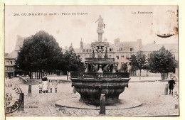 11562 / GUINGAMP Côtes-Nord Armor Place Du CENTRE Fontaine 1923 à CHASSE Rue Poullain Duparc Rennes Edition BERRE 286 - Guingamp