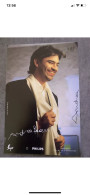 Carte Postale Chanteur Andrea Bocelli   Dédicacée - Entertainers