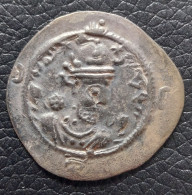 SASANIAN KINGS. Hormazd IV. 579-590 AD. Silver Drachm Year 4  Mint Yazd - Iran