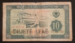 Billet 10 Leke 1976 Albanie P43a - Albanië