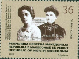 NORTH MACEDONIA 2023 - PARASKEVI AND SEVASTI KIRIJAZI MNH - North Macedonia