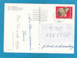 CARTE POSTALE AVEC TIMBRE " MUSEE D'HISTOIRE NATUREL (NATURHISTORISCHES MUSEUM). - Conchiglie