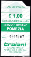 Pomezia (Roma), Italy - Single Journey Transport Ticket - 2024 - Europa
