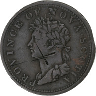 Canada, Halfpenny Token, George IV, 1823, Bronze, Nova Scotia, TB+ - Other & Unclassified