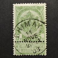 Belgie Belgique - 1893 - OPB/COB N° 56 ( 1 Value ) -   Obl. Chimay - 1903 - 1893-1907 Stemmi