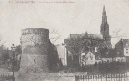 Valenciennes, La Dodenne Tet L'Eglise Notre-Dame Feldpgl1917 #F0572 - Sonstige & Ohne Zuordnung