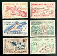 1952 FRANCE  N 960 A 965 - JEUX OLYMPIQUES D’HELSINKI SÉRIE COMPLÈTE - NEUF** - Unused Stamps