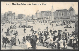 Malo Les Bains  France (59) - Carte Datée 1916 - Le Casino Et La Plage - Malo Les Bains